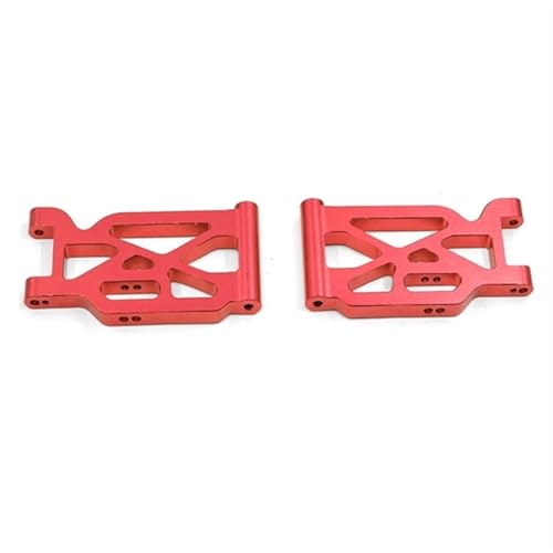 QOAKSDY RC Teile Für Wltoys 104001 1/10 rc Cars Upgrade-Teile-Zubehör 2-teiliger Vorderer Aufhängungsarm Aus Aluminiumlegierung Für Schwingarme(Red) von QOAKSDY