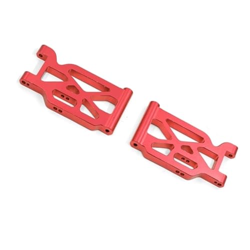 QOAKSDY RC Teile Für Wltoys 104001 1/10 rc Cars Upgrade-Teile-Zubehör 2-teiliger Vorderer Aufhängungsarm Aus Aluminiumlegierung Für Schwingarme(Red) von QOAKSDY