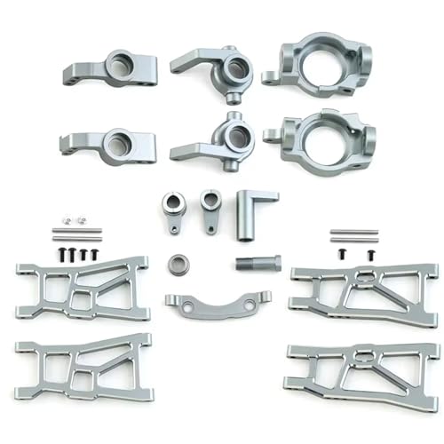 QOAKSDY RC Teile Für ZD Für Racing DBX-10 10421-S 9102 1/10 RC Für Wüste Für Buggy-Teile Vorne Hinten Für Schwingarmlenkung Tasse Gruppe C-Sitz(Silver) von QOAKSDY
