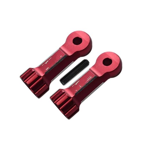 QOAKSDY RC Teile Kompatibel Mit ARRMA Für KRATON 4S Für BLX Für Brushless Für Monster Truck 1/10 RC Auto Metall Mittelstrebe Vorne Hinten Kugelschale ARA320528(Red) von QOAKSDY