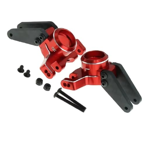 QOAKSDY RC Teile Kompatibel Mit Arrma Für Kraton Für Outcast Für Mojave 1/10 1/8 RC Auto Upgrade Teile Zubehör Hinten Lenkung Tassen(Red) von QOAKSDY