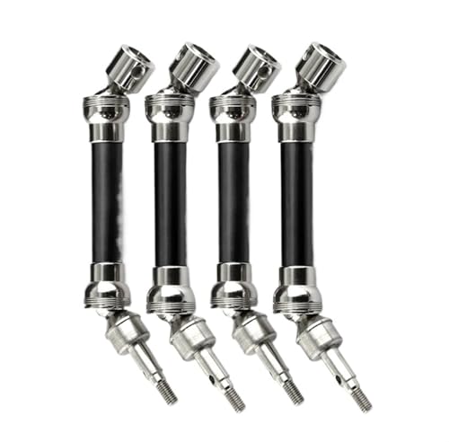 QOAKSDY RC Teile Kompatibel Mit Arrma Für Typhon Für SENTON Für Granite Für VORTEKS Für Rock V2 3S Für BLX 1/10 RC Autoteile Metall Vorne Hinten Antriebswelle(Black) von QOAKSDY