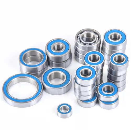 QOAKSDY RC Teile Kompatibel Mit Axial Für Capra 1.9 Für Unlimited Für Trail Für Buggy 1/10 RC Auto Ersatzteile 32PCS Metall Abgedichtetes Lagerset von QOAKSDY