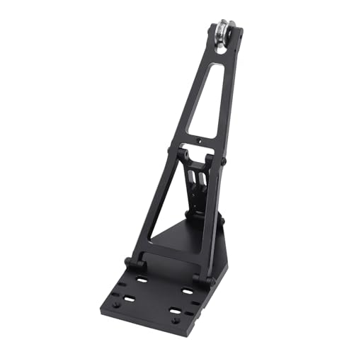 QOAKSDY RC Teile Kompatibel Mit Axial Für Capra 1.9UTB Für Trail Für Capra Kit Upgrade Teil 1/10 RC Auto Crawler Aluminium LKW Abschleppwagen Kranarm Kit(Black) von QOAKSDY