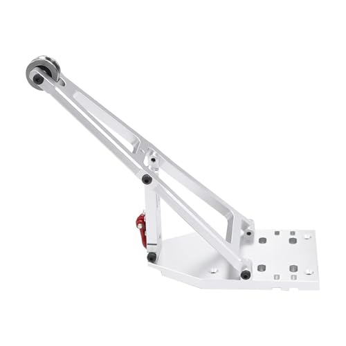 QOAKSDY RC Teile Kompatibel Mit Axial Für Capra 1.9UTB Für Trail Für Capra Kit Upgrade Teil 1/10 RC Auto Crawler Aluminium LKW Abschleppwagen Kranarm Kit(Silver) von QOAKSDY