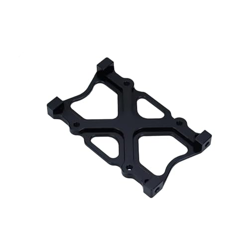 QOAKSDY RC Teile Kompatibel Mit Axial Für SCX10 1/10 RC Upgrade-Zubehör Ersatzteile 1 Stück Batterieplatinen-Montagehalterung Aluminiumrahmen(Black) von QOAKSDY