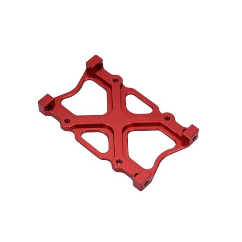 QOAKSDY RC Teile Kompatibel Mit Axial Für SCX10 1/10 RC Upgrade-Zubehör Ersatzteile 1 Stück Batterieplatinen-Montagehalterung Aluminiumrahmen(Red) von QOAKSDY