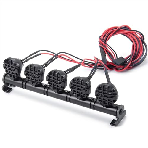QOAKSDY RC Teile Kompatibel Mit Axial Für SCX10 90027 90046 Für Wraith RR10 Für TRX4 TRX6 D90 D110 1/10 RC-Auto-Upgrade-Teile Für Mini-RC-Auto-Dachlampe von QOAKSDY