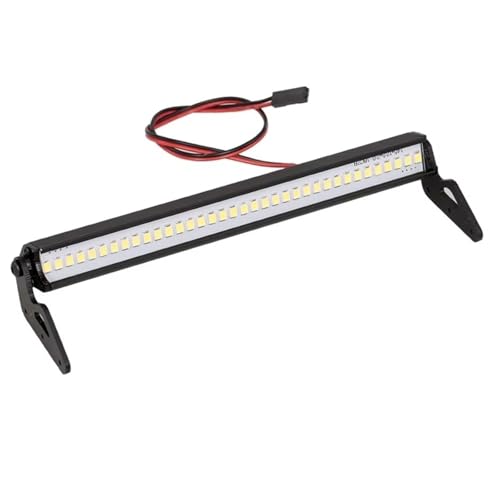 QOAKSDY RC Teile Kompatibel Mit Axial Für SCX10 90046 Für Wrangler Für Körper 1/10 RC Crawler Auto Upgrade Teile 146MM Licht Dach Lampe Lichter von QOAKSDY