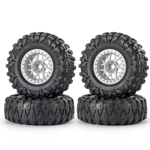 QOAKSDY RC Teile Kompatibel Mit Axial Für SCX10 90046 TRX4 TRX6 D90 Für Wraith 1/10 RC Crawler Car, 4 Stück 2,2 Zoll Gummireifen Mit Beadlock-Felge QOAKSDY RC Teile Kompatibel Mit Axial Für SCX10 90046 TRX4 TRX6 D90 Für Wraith 1/10 RC Crawler Car, 4 Stück 2,2 Zoll Gummireifen Mit Beadlock-Felge von QOAKSDY