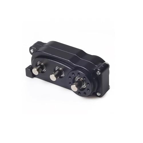 QOAKSDY RC Teile Kompatibel Mit Axial Für SCX10 Für Chassis-Präfix-Planetengetriebe, Metall-Verteilergetriebe Mit Rückwärtswelle, 1/10 RC Crawler(Black) von QOAKSDY