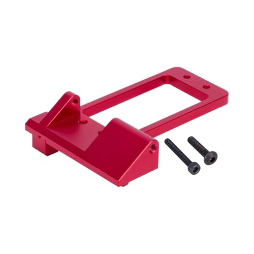 QOAKSDY RC Teile Kompatibel Mit Axial Für SCX10 Für LCG 1/10 RC Auto Zubehör Ersatzteile Aluminium Legierung Digitale Servo Halterung(Red) von QOAKSDY