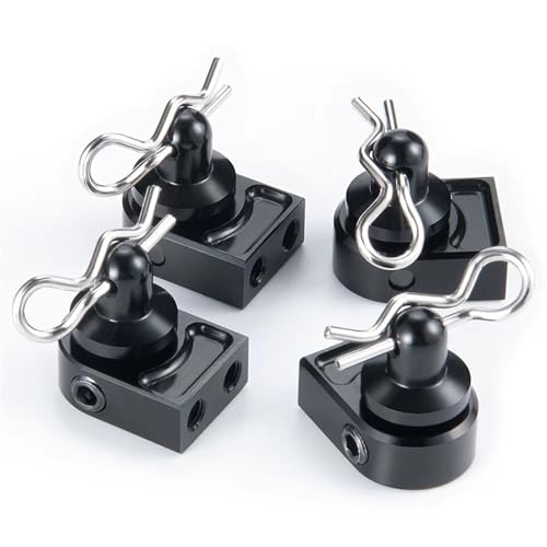 QOAKSDY RC Teile Kompatibel Mit Axial Für SCX10 Für PRO AXI03028 1/10 RC Crawler Auto Upgrade Teile Vorne Hinten Auto Körper Shell Spalte Clip Post Halterungen(1Set) von QOAKSDY