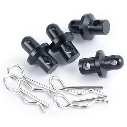 QOAKSDY RC Teile Kompatibel Mit Axial Für SCX10 Für PRO AXI03028 1/10 RC Crawler Auto Upgrade Teile Vorne Hinten Auto Körper Shell Spalte Clip Post Halterungen(Column Clip) von QOAKSDY