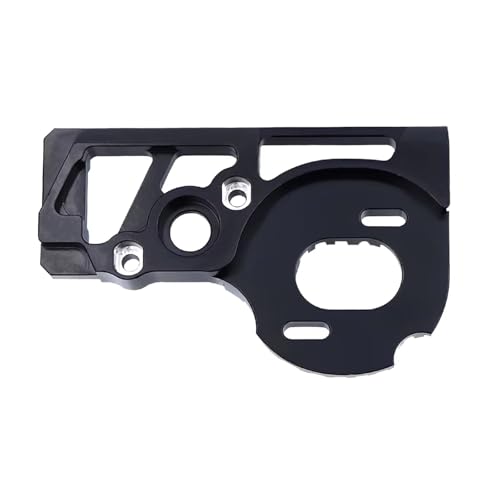 QOAKSDY RC Teile Kompatibel Mit Axial Für SCX10 Für PRO Wärmeableitung Upgrade Teile Aluminium Motorhalterung 1/10 RC Crawler Zubehör(Black) von QOAKSDY