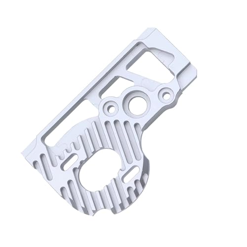 QOAKSDY RC Teile Kompatibel Mit Axial Für SCX10 Für PRO Wärmeableitung Upgrade Teile Aluminium Motorhalterung 1/10 RC Crawler Zubehör(Silver) von QOAKSDY