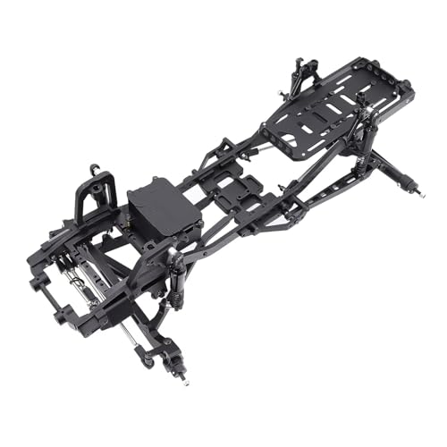 QOAKSDY RC Teile Kompatibel Mit Axial Für SCX10 I II III Für TRX4 Für Capra Twin I-Beam 2WD Suspension Conversion Für Chassis Kit 1/10 RC Crawler(Black) von QOAKSDY