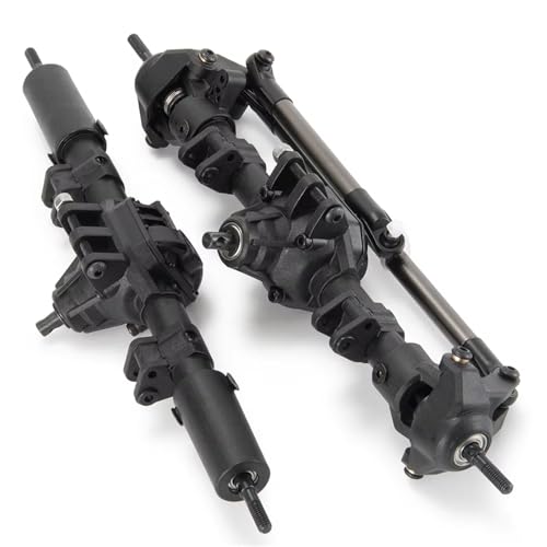 QOAKSDY RC Teile Kompatibel Mit Axial Für SCX10 II 90046 90047 90027 90028 Upgrade Teile RC Auto Vorne Hinten Gerade Achse Für 1/10 RC Crawler(Rear and Front) von QOAKSDY