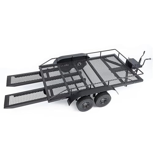 QOAKSDY RC Teile Kompatibel Mit Axial Für SCX10 LKW Für Modell-Upgrade-Teile Zubehör 1/10 RC Car Crawler 1 Set Metallkupplungsmontage-Anhänger-Kit(B) von QOAKSDY