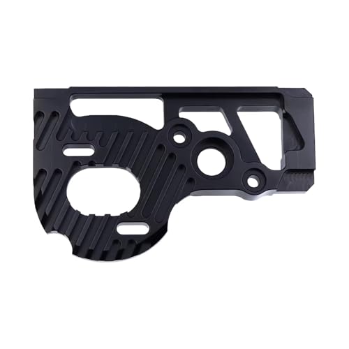 QOAKSDY RC Teile Kompatibel Mit Axial Für SCX10 PRO Wärmeableitung Upgrade Teile Aluminiumlegierung Motorhalterung Für 1/10 RC Crawler Zubehör(Black) von QOAKSDY