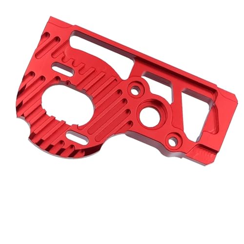 QOAKSDY RC Teile Kompatibel Mit Axial Für SCX10 PRO Wärmeableitung Upgrade Teile Aluminiumlegierung Motorhalterung Für 1/10 RC Crawler Zubehör(Red) von QOAKSDY