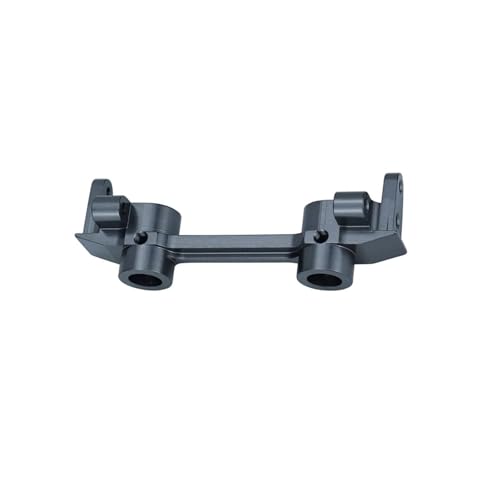 QOAKSDY RC Teile Kompatibel Mit Axial Für SCX10II 90046 90047 1/10 Track Autoteile RC Auto Vordere Und Hintere Stoßstangenhalterungen Aluminium-Montageträgerrahmen(Gray,Front) von QOAKSDY