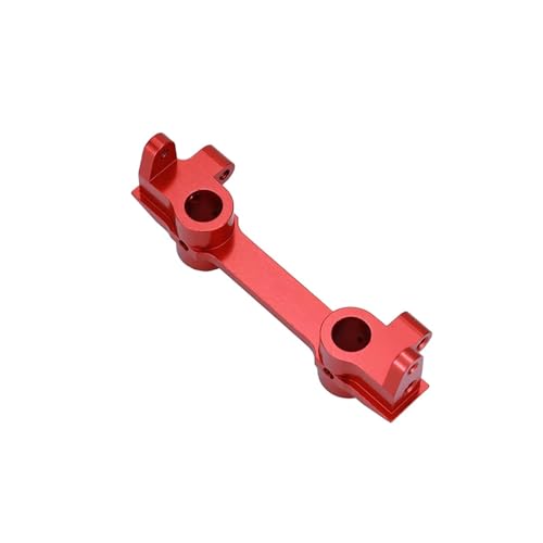 QOAKSDY RC Teile Kompatibel Mit Axial Für SCX10II 90046 90047 1/10 Track Autoteile RC Auto Vordere Und Hintere Stoßstangenhalterungen Aluminium-Montageträgerrahmen(Red,Front) von QOAKSDY