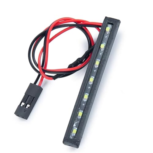 QOAKSDY RC Teile Kompatibel Mit Axial Für SCX24 AXI90081 Für Deadbolt 1/24 RC Crawler Auto LKW Für Modell Upgrade Teile Zubehör Dach Rack Licht Lampe von QOAKSDY