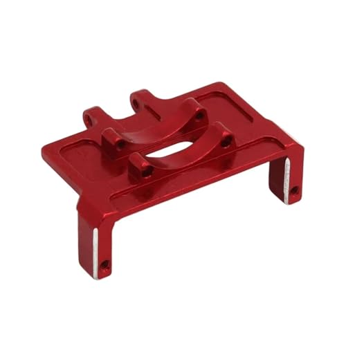 QOAKSDY RC Teile Kompatibel Mit Axial Für SCX24 Für Emax ES08MA II RC Crawler Upgrade Teile Zubehör 1 Stück Metall Verstellbare Servohalterung Servo(Red) von QOAKSDY
