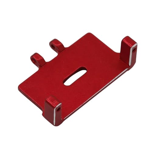 QOAKSDY RC Teile Kompatibel Mit Axial Für SCX24 RC Crawler Auto Upgrade Teile Metall Einstellbare Servo Halterung Ersatz Zubehör(Red) von QOAKSDY