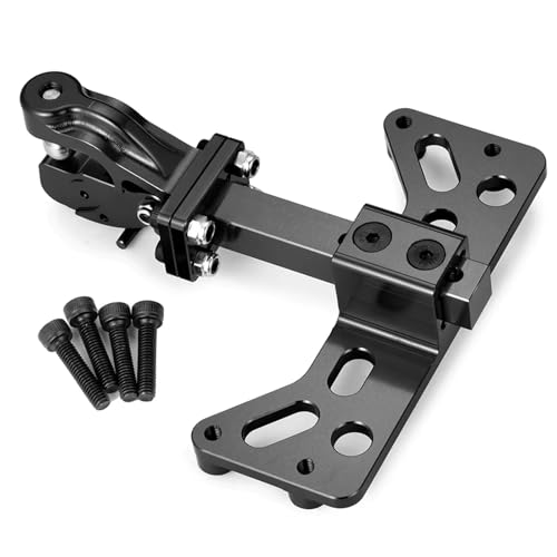 QOAKSDY RC Teile Kompatibel Mit Axial Für SCX6 1/6 RC Crawler Auto Upgrade Teile Zubehör Aluminiumlegierung Heckstoßstange Abschleppanhänger Haken(Black) von QOAKSDY