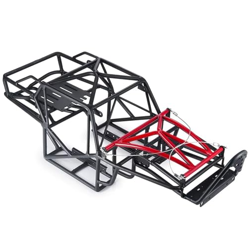 QOAKSDY RC Teile Kompatibel Mit Axial Für Wraith 90018 59924 1/10 RC Crawler Truck Auto Upgrade Teile Metall Für Chassis Körper Überrollkäfig Vollrohrrahmen von QOAKSDY