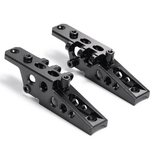 QOAKSDY RC Teile Kompatibel Mit Axial Für Wraith 90018 90048 1 Paar Vorder-Hinterachse Stoßdämpfer-Verbindungshalterung 1/10 RC Crawler Upgrade-Teile(Black) von QOAKSDY