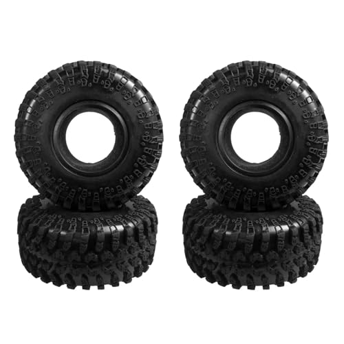 QOAKSDY RC Teile Kompatibel Mit Axial Für Wraith Für SCX10 TF2 Für TRX4 Für TRX6 D90 4WD 1/10 RC Für Rock Crawler Autoräder 2,2" Gummireifen Radreifen(4PCS) von QOAKSDY