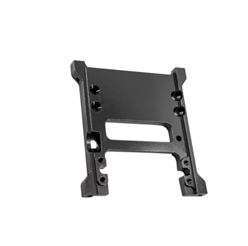 QOAKSDY RC Teile Kompatibel Mit Axial SCX10 PRO Upgrade-Teile Vorne Für Chassisstrebe Und Servowindenhalterung, Aluminiumlegierung, 1/10 RC-Autozubehör(Black) von QOAKSDY