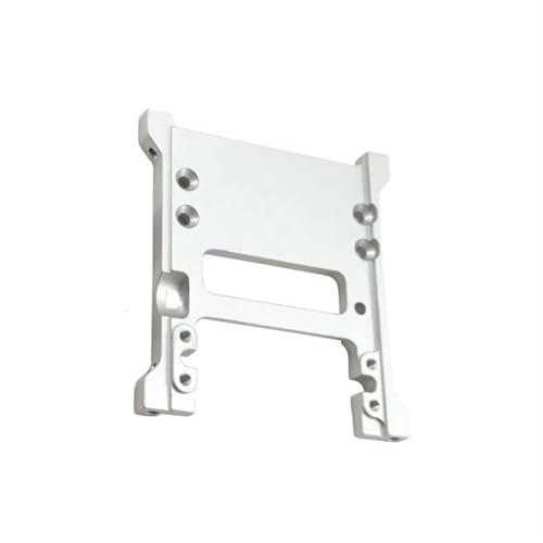 QOAKSDY RC Teile Kompatibel Mit Axial SCX10 PRO Upgrade-Teile Vorne Für Chassisstrebe Und Servowindenhalterung, Aluminiumlegierung, 1/10 RC-Autozubehör(Silver) von QOAKSDY