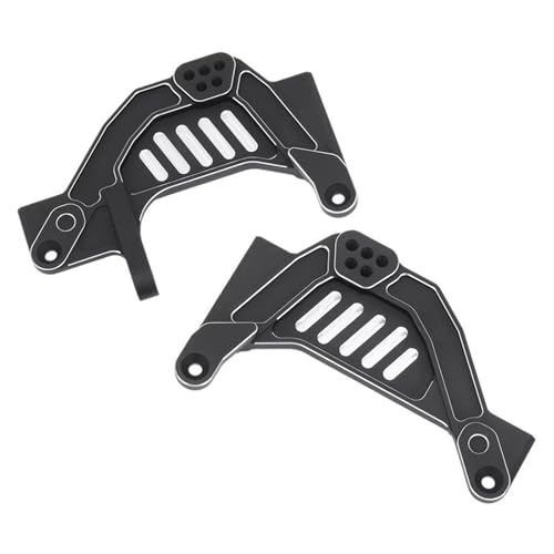 QOAKSDY RC Teile Kompatibel Mit Axial SCX6 Für JLU Für Wrangler 1/6 RC-Tuningteile, CNC-Aluminiumlegierung, Stoßdämpferhalterung Vorn Und Hinten, Stoßstangenhalterung(Front Shock Hoops) von QOAKSDY