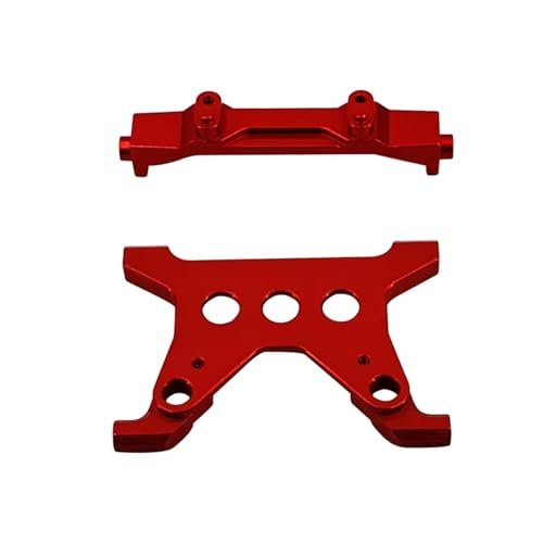 QOAKSDY RC Teile Kompatibel Mit Axial Scx10 Für Gladiator AXI03006, Upgrades, Teile, Batteriebefestigungshalterung, Halterung, 1/10 RC-Autozubehör(Red) von QOAKSDY