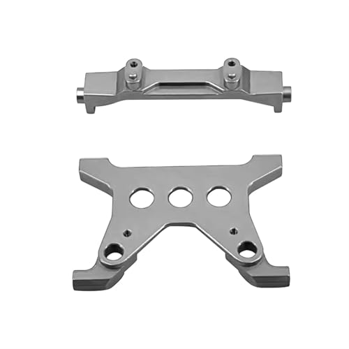 QOAKSDY RC Teile Kompatibel Mit Axial Scx10 Für Gladiator AXI03006, Upgrades, Teile, Batteriebefestigungshalterung, Halterung, 1/10 RC-Autozubehör(Silver) von QOAKSDY