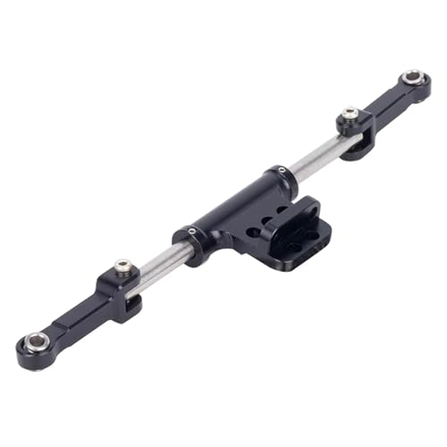 QOAKSDY RC Teile Kompatibel Mit D90 D110 4WD Für Yota Metall Hydraulische Lenkung Zylinder Link Upgrade 1/10 RC Crawler Auto Achse DIY Teile(Black) von QOAKSDY