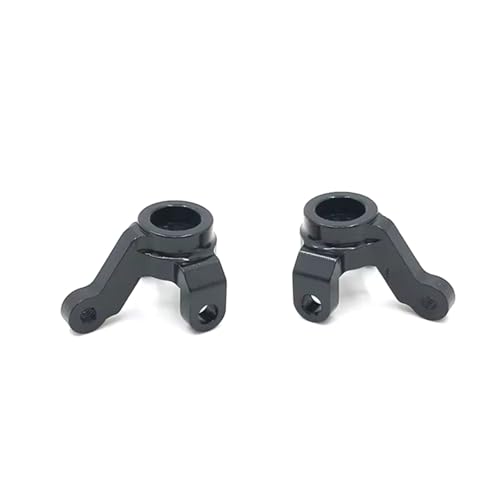 QOAKSDY RC Teile Kompatibel Mit Für Jimny 1/16 RC Autoteile Zubehör Metall Upgrade Refit Vorderachse Lenkbecher(Black) von QOAKSDY