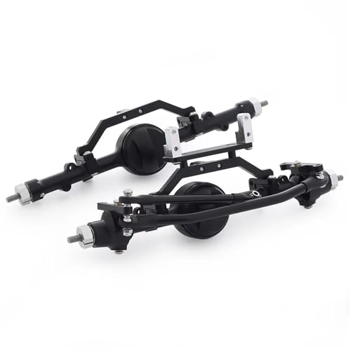 QOAKSDY RC Teile Kompatibel Mit Gelande II TF2 D90 D110 Für Yota II 1/10 RC Crawler Auto CNC Aluminiumlegierung Achse Vorne Und Hinten Upgrade-Teile(Rear and Front) von QOAKSDY