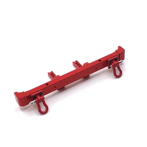 QOAKSDY RC Teile Kompatibel Mit HuangBo ZP1001 ZP1002 ZP1003 ZP1004 1/10 RC Autoteile Zubehör Metall Upgrade Refit Heckstoßstange(Red) von QOAKSDY