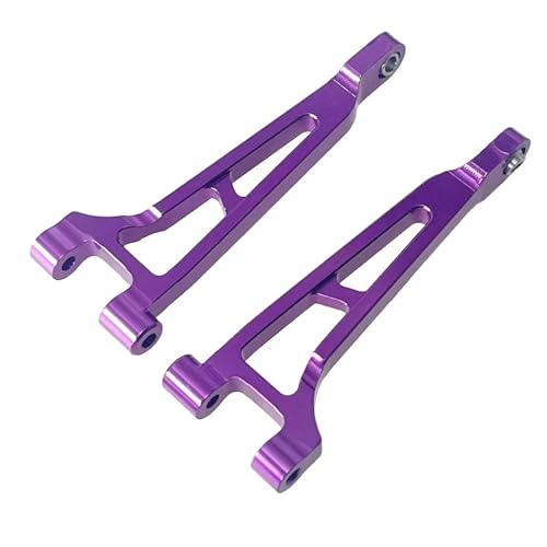 QOAKSDY RC Teile Kompatibel Mit Hyper Für Go Für MJX 14209 14210 H14BM Metall Upgrade Rear Upper Arm Zubehör 1/14 Fernbedienung Fahrzeugteile(Purple) von QOAKSDY