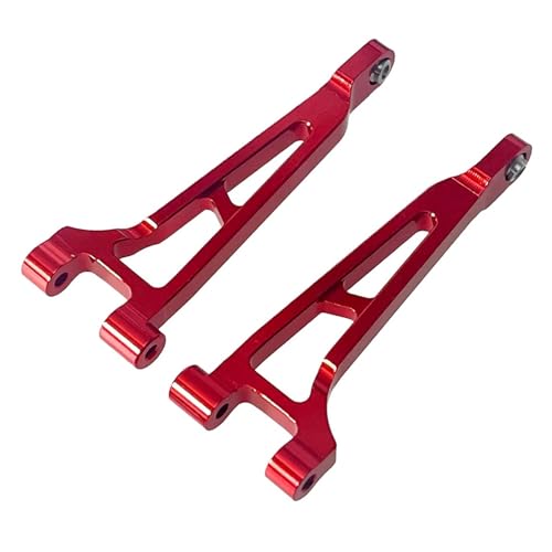 QOAKSDY RC Teile Kompatibel Mit Hyper Für Go Für MJX 14209 14210 H14BM Metall Upgrade Rear Upper Arm Zubehör 1/14 Fernbedienung Fahrzeugteile(Red) von QOAKSDY
