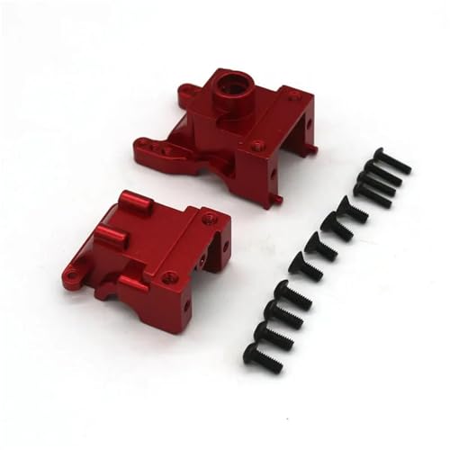 QOAKSDY RC Teile Kompatibel Mit JLB 11101 21101 J3 1/10 Fernbedienung Auto Für Racing Metall Upgrade Zubehör Getriebe Shell EA1049(Red,1PCS) von QOAKSDY