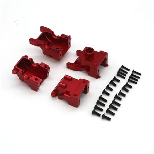 QOAKSDY RC Teile Kompatibel Mit JLB 11101 21101 J3 1/10 Fernbedienung Auto Für Racing Metall Upgrade Zubehör Getriebe Shell EA1049(Red,2PCS) von QOAKSDY