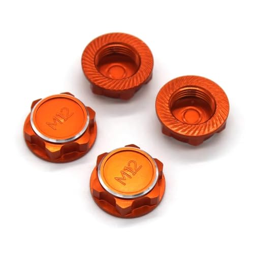QOAKSDY RC Teile Kompatibel Mit KM C3 Für Pull 1/7 Fernbedienung Auto 17MM Hex Lock Mutter M12 Upgrade Zubehör(Yellow) von QOAKSDY