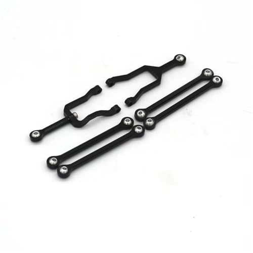 QOAKSDY RC Teile Kompatibel Mit Kyosho, Für MINI-Z 4X4, Für Jimny, Für Hynix, Ferngesteuertes Auto, Für Kleine, Für Klettern, Metall-Upgrade-Zubehör-Set, Stange(Black) von QOAKSDY