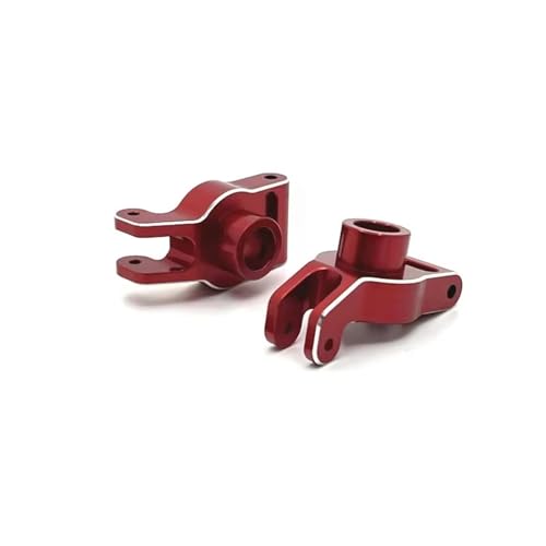 QOAKSDY RC Teile Kompatibel Mit MJX 10208 Für Monster 1/10 RC Autoteile, Verbessertes Ersatzzubehör Aus Metall Für Die Hinterradschale(Red) von QOAKSDY